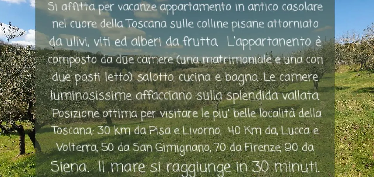 Podere Il Cardellino Lari